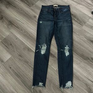 Madewell 9” high rise skinny